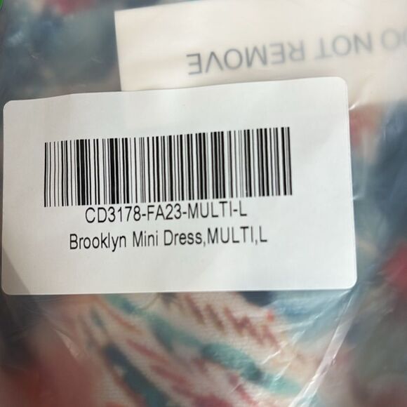 🍋 FOR LOVE & LEMONS 🍋BROOKLYN MINI DRESS - MULTI L NWT $231 - Picture 4 of 5